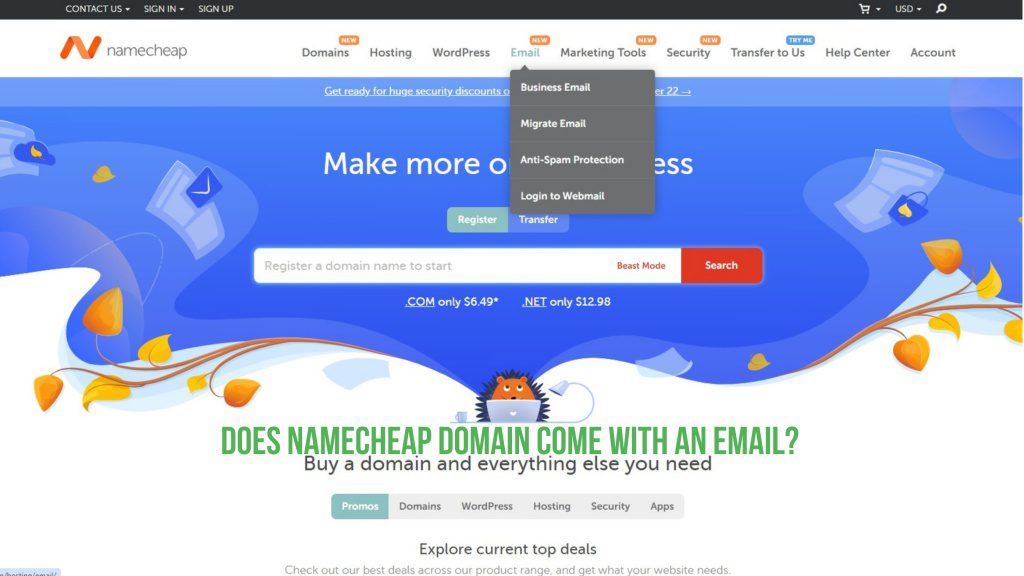 Does Namecheap Domain Come With an Email?