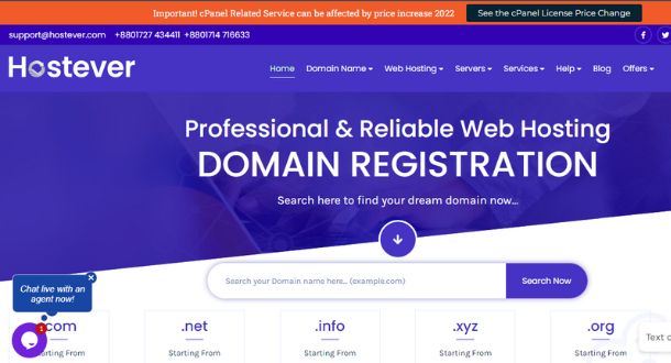 Hostever- Best For Quality Web Hosting 